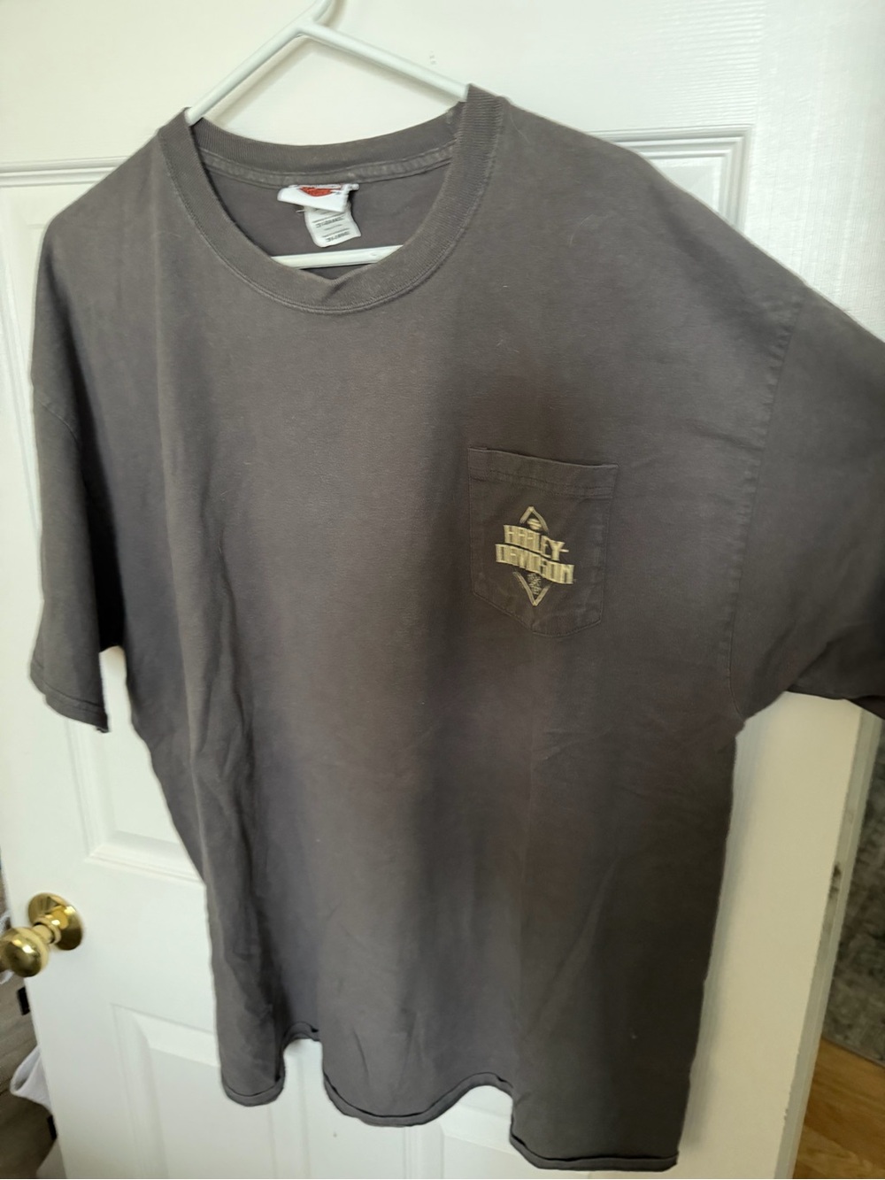 Harley-Davidson Charcoal Short Sleeve Pocket Tee with Logo